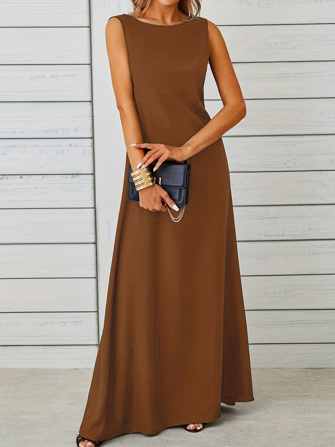 Sleeveless Flowy Maxi Dress - Image 26