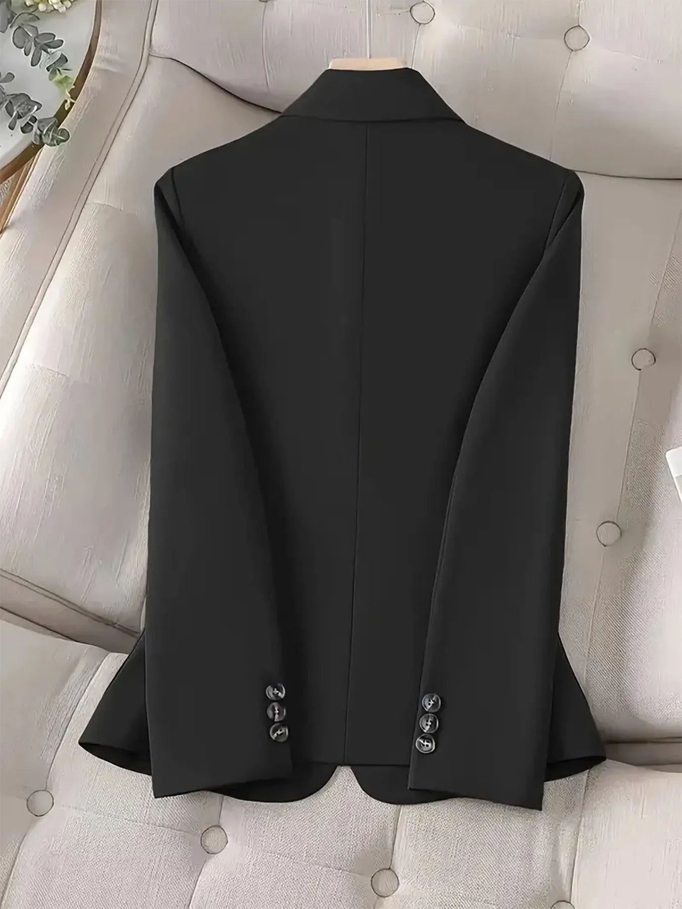 One-Button Blazer with Pockets - Image 6