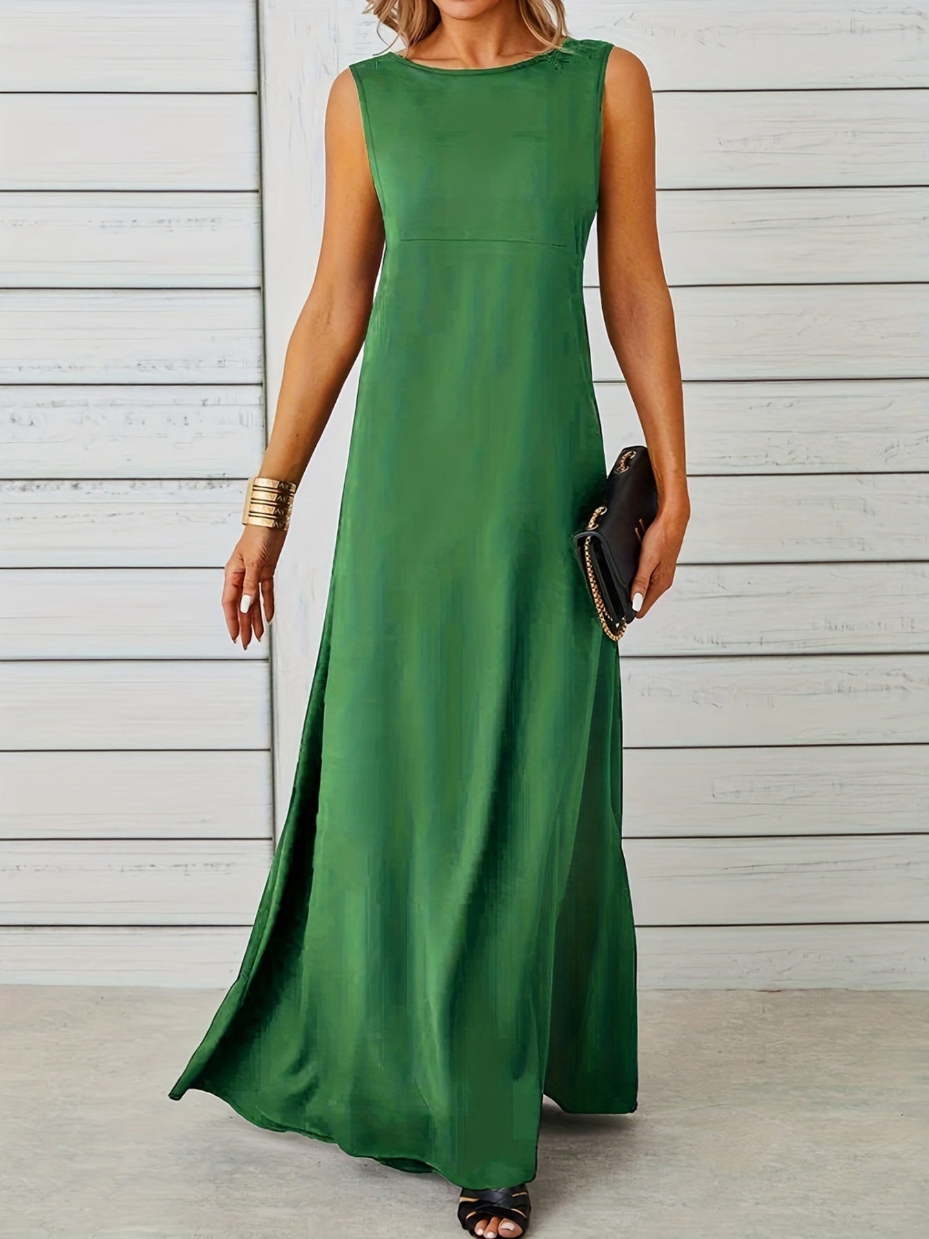 Sleeveless Flowy Maxi Dress - Image 15