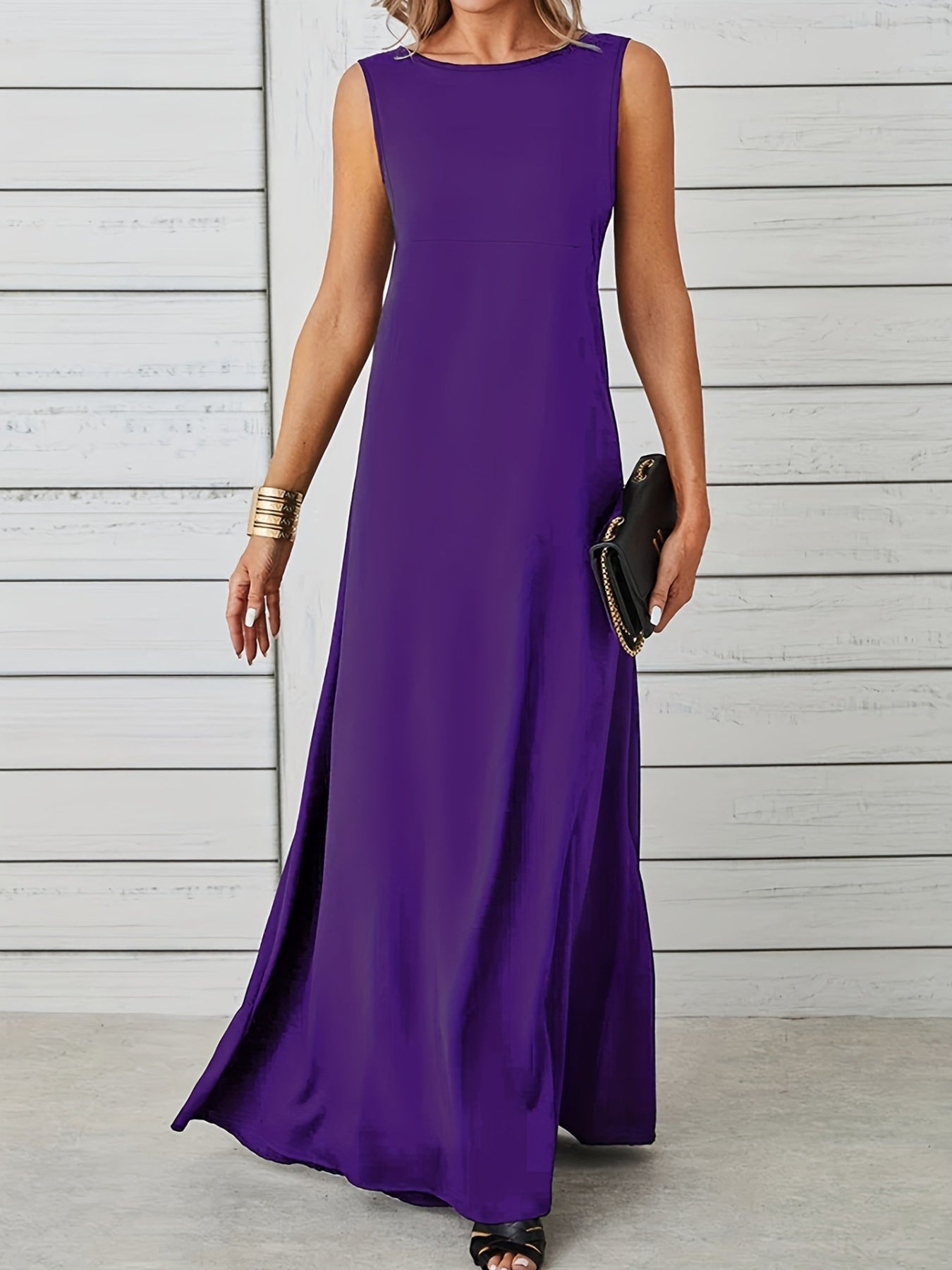 Sleeveless Flowy Maxi Dress - Image 24