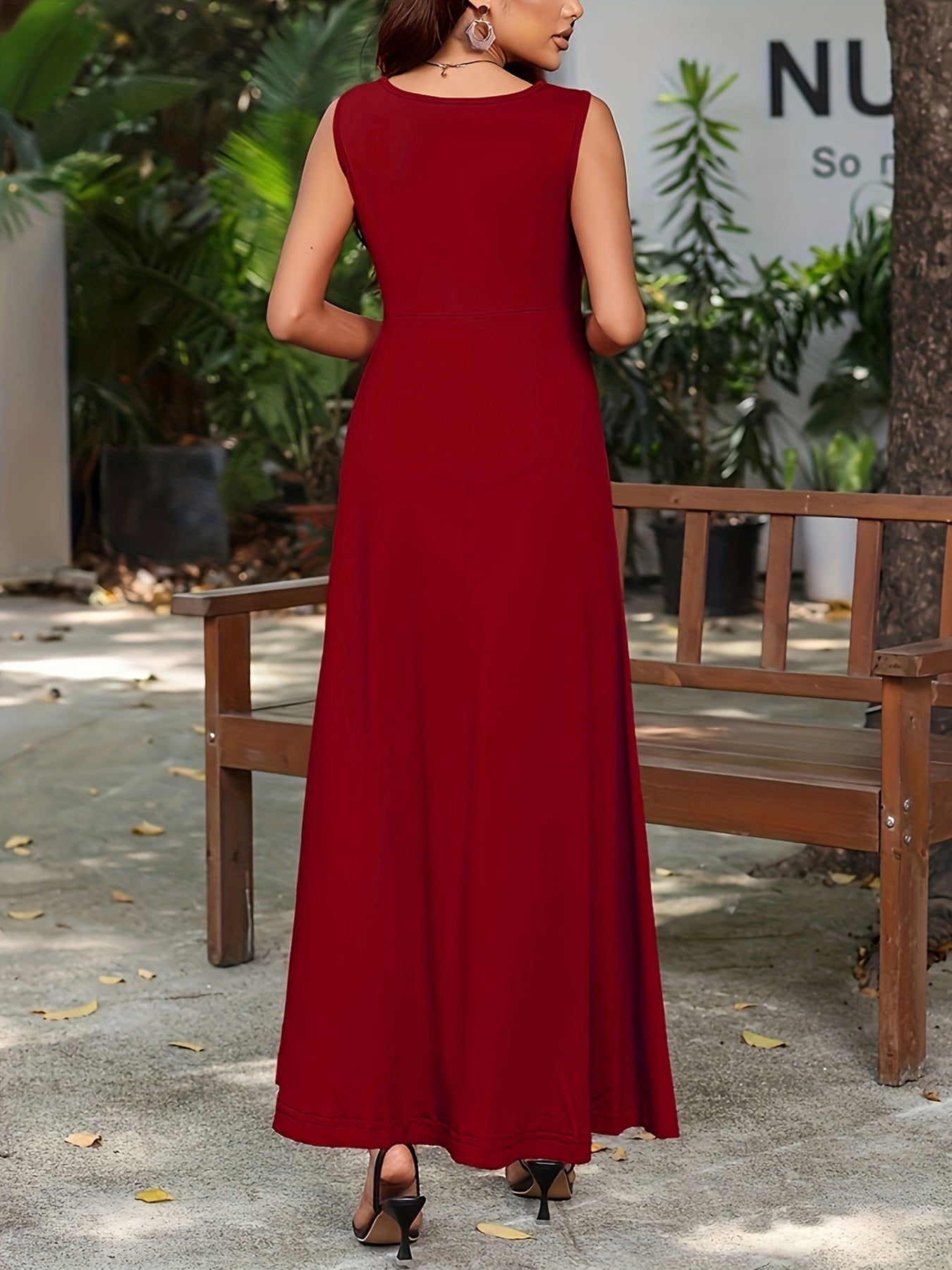 Sleeveless Flowy Maxi Dress - Image 20