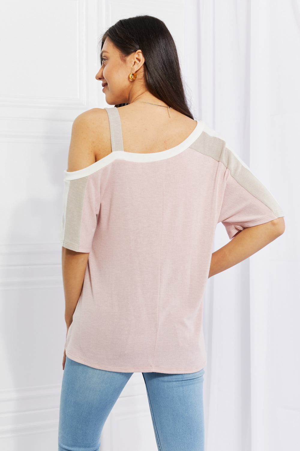 Andree by Unit Full Size Something Simple Cold Shoulder Tee - Image 2
