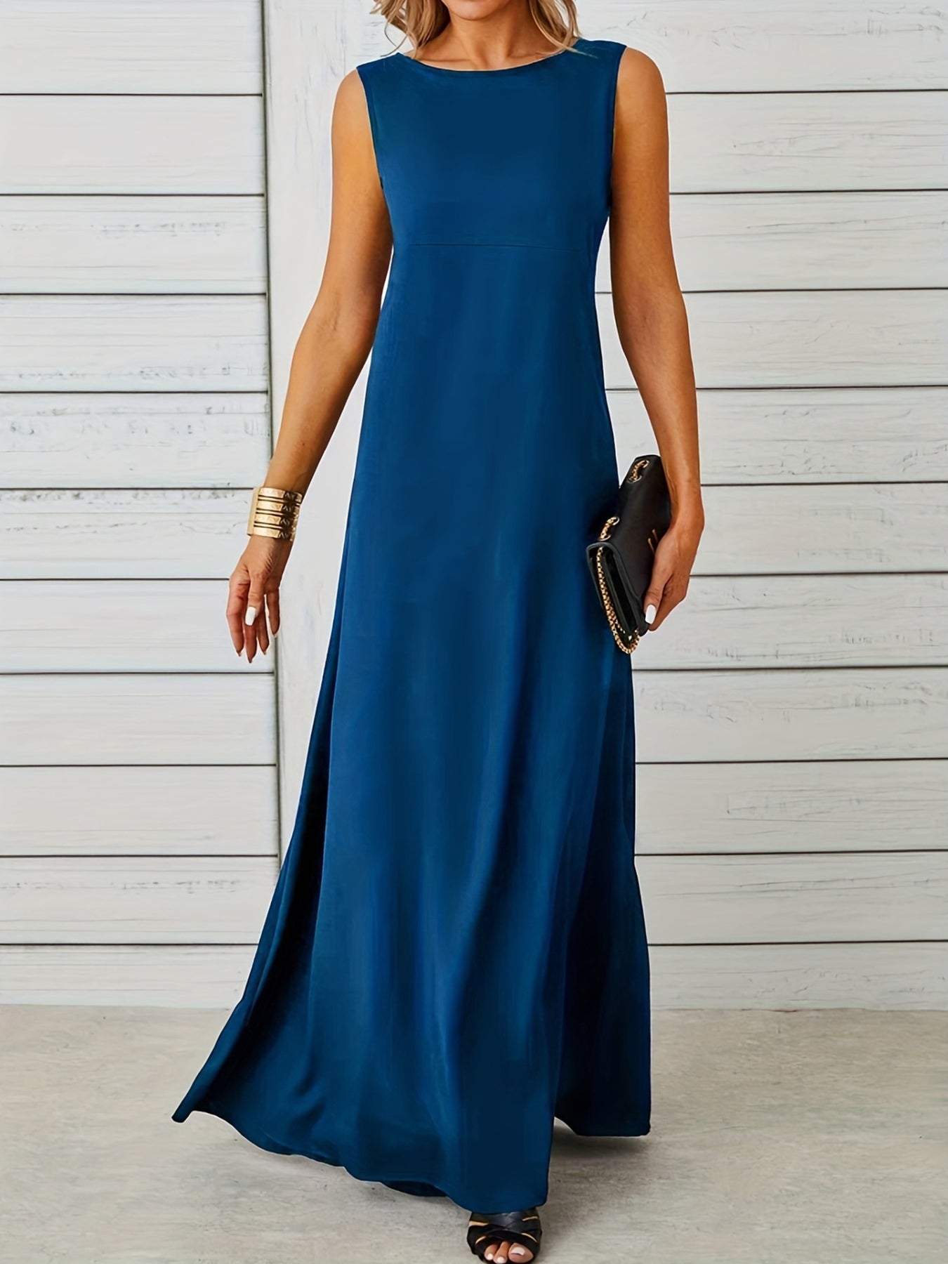 Sleeveless Flowy Maxi Dress - Image 7