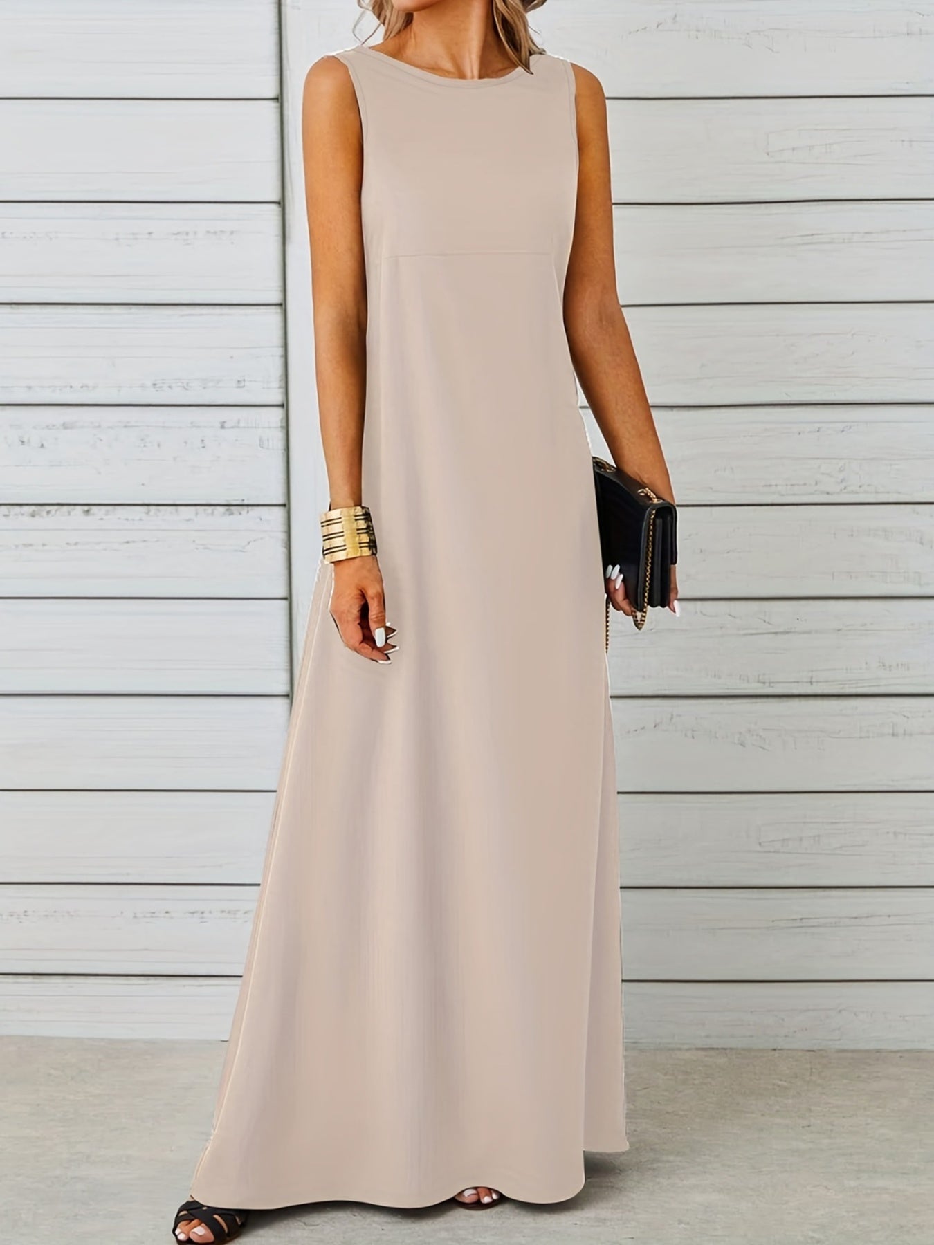 Sleeveless Flowy Maxi Dress - Image 30