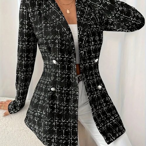 Tweed Double-Breasted Blazer