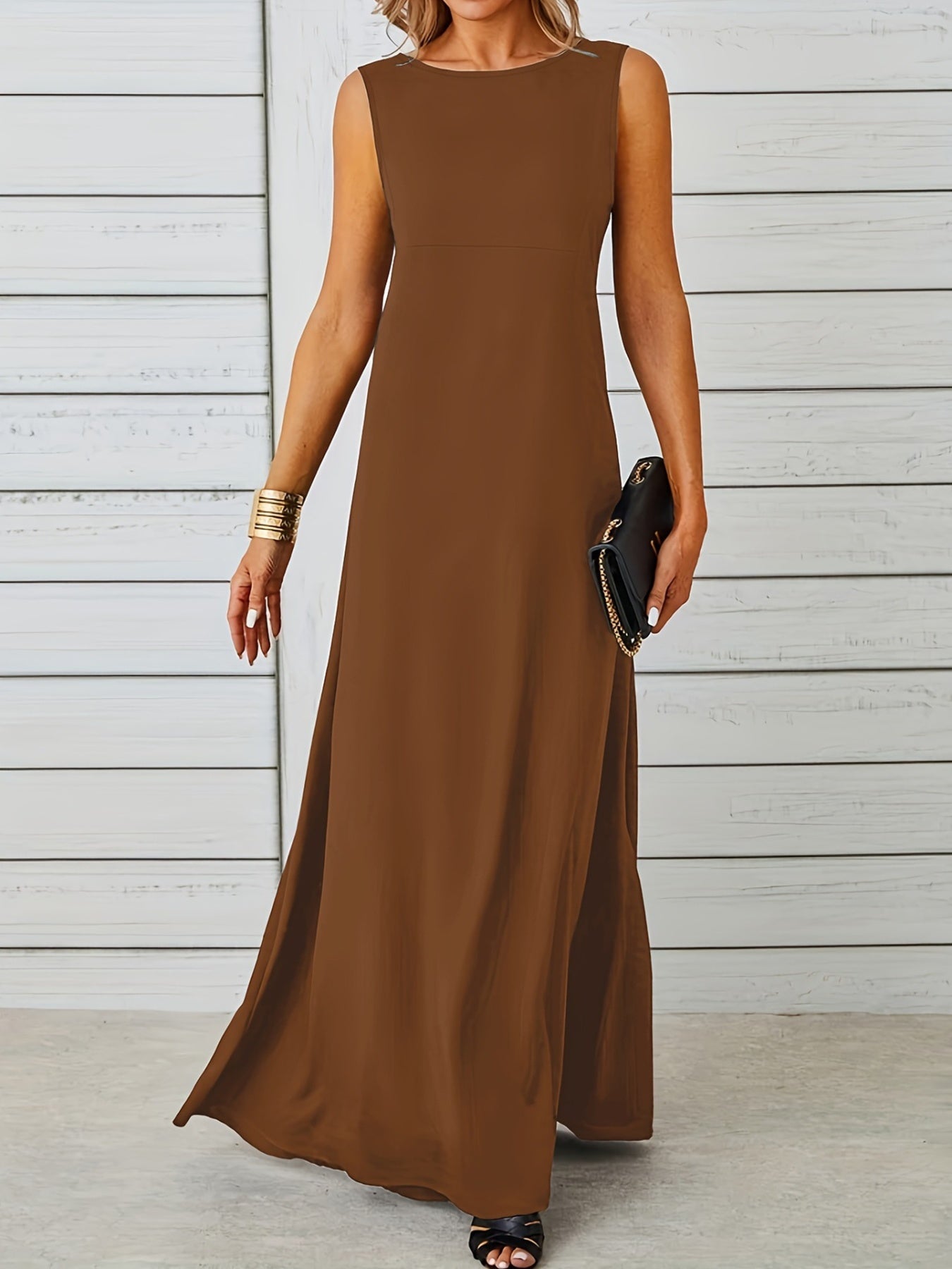 Sleeveless Flowy Maxi Dress - Image 28