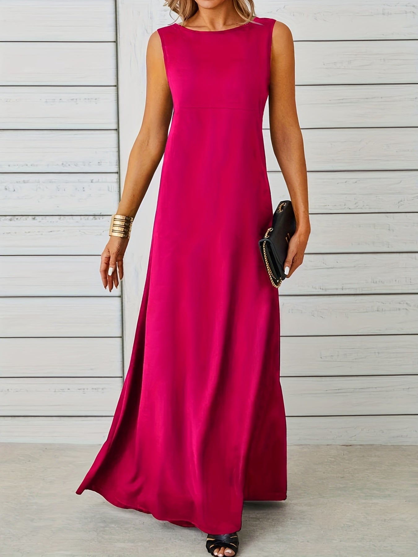 Sleeveless Flowy Maxi Dress - Image 22