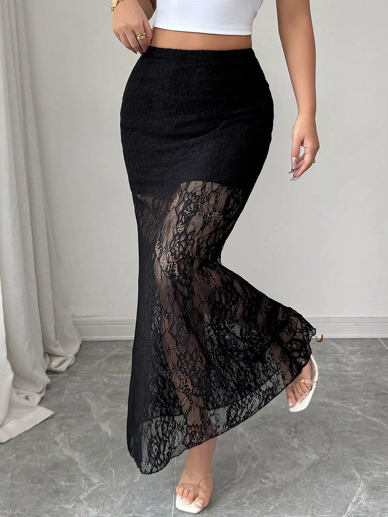 Lace Maxi Skirt - Image 2