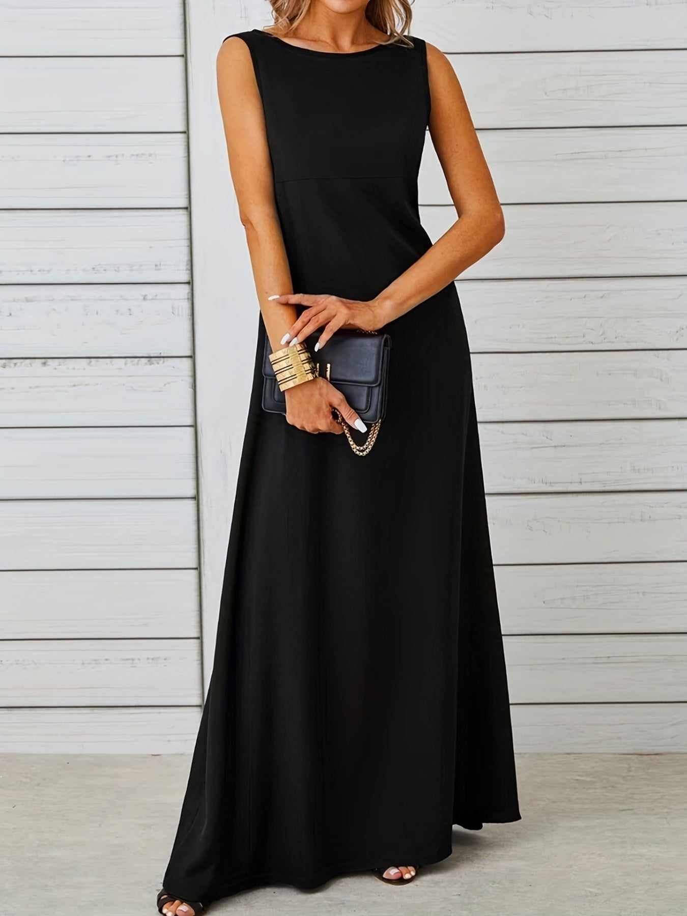 Sleeveless Flowy Maxi Dress - Image 4