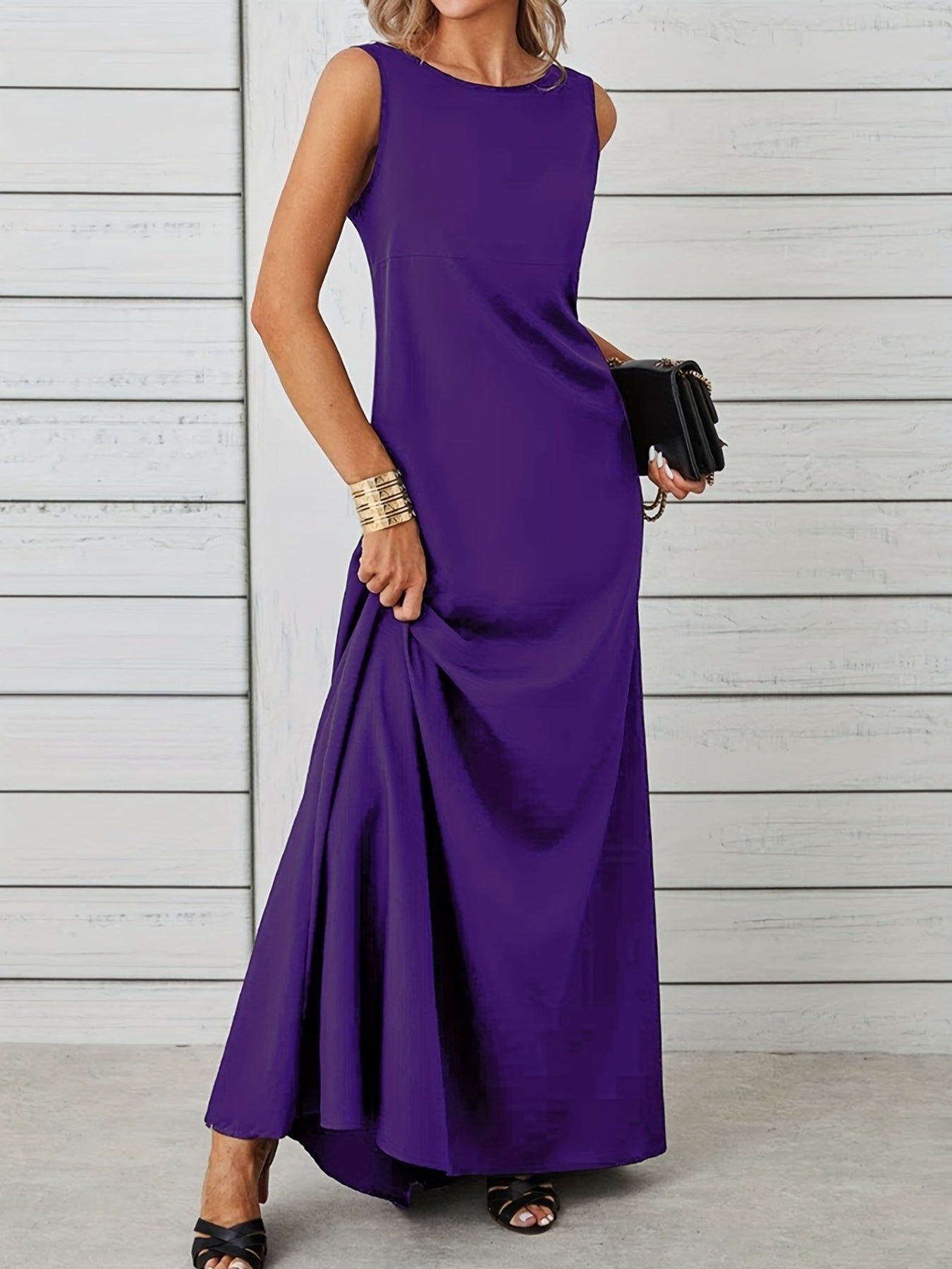 Sleeveless Flowy Maxi Dress - Image 23