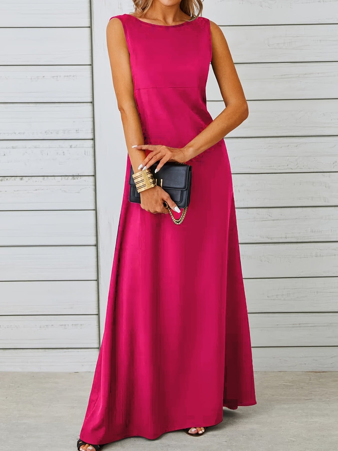 Sleeveless Flowy Maxi Dress - Image 21