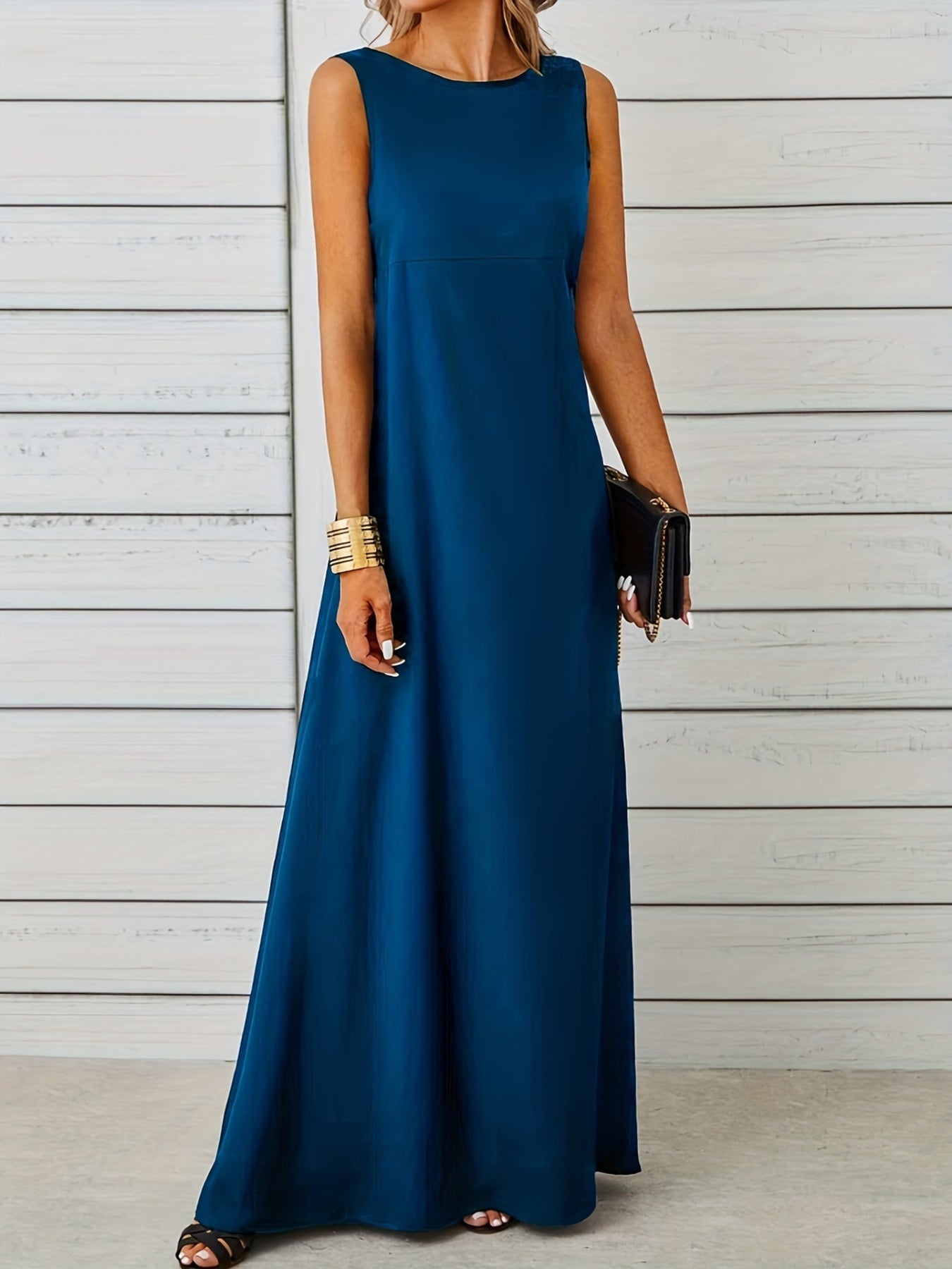 Sleeveless Flowy Maxi Dress - Image 6